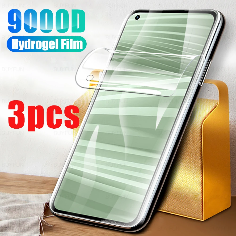 

3 шт. Гидрогелевая пленка для защиты экрана для Oppo Realme GT Explorer Master GT NEO2 5G/NEO3, Защита экрана для Realme GT NEO GT2