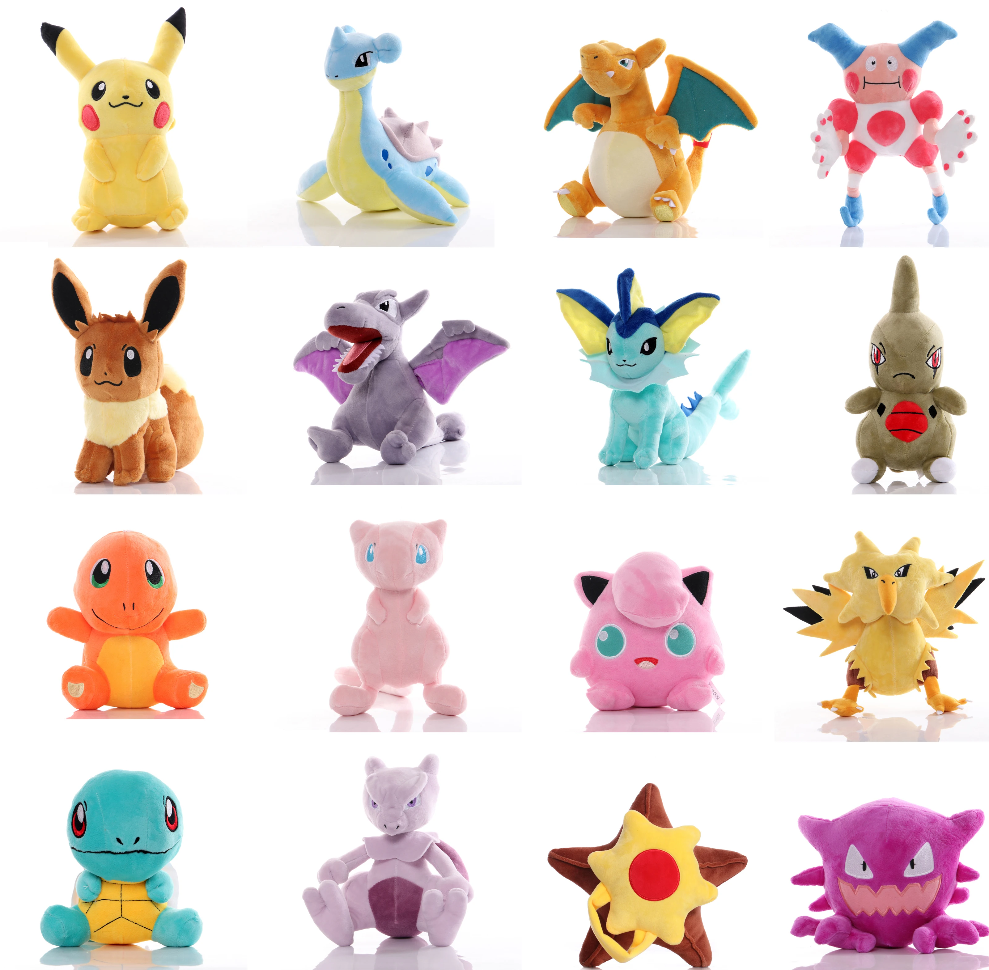 Игрушка с плюшевым Пикачу, Бульбазавром, Чармандером, Сквиртлом, Псидаком, Иви, Снорлаксом, Генгаром и Джигглипаффом в подарок детям, новинка 2022 года.