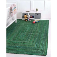 rug runner 100 cotton handmade rustic look carpet braided style reversible rug