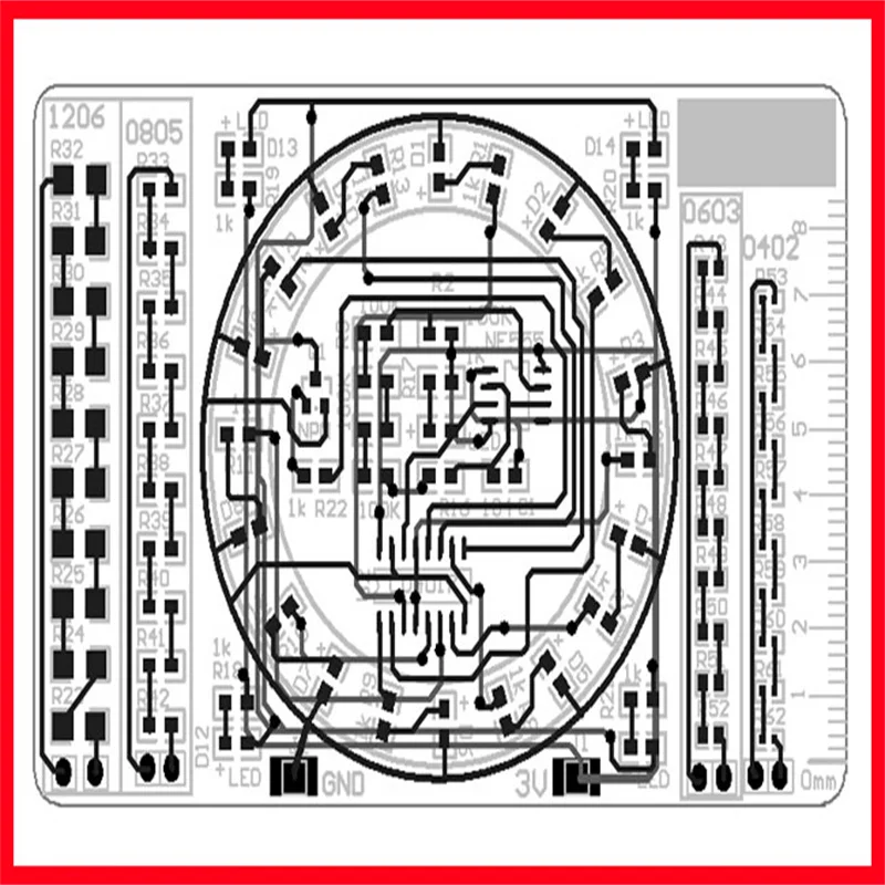 Монтажная плата для сварки компонентов CD4017