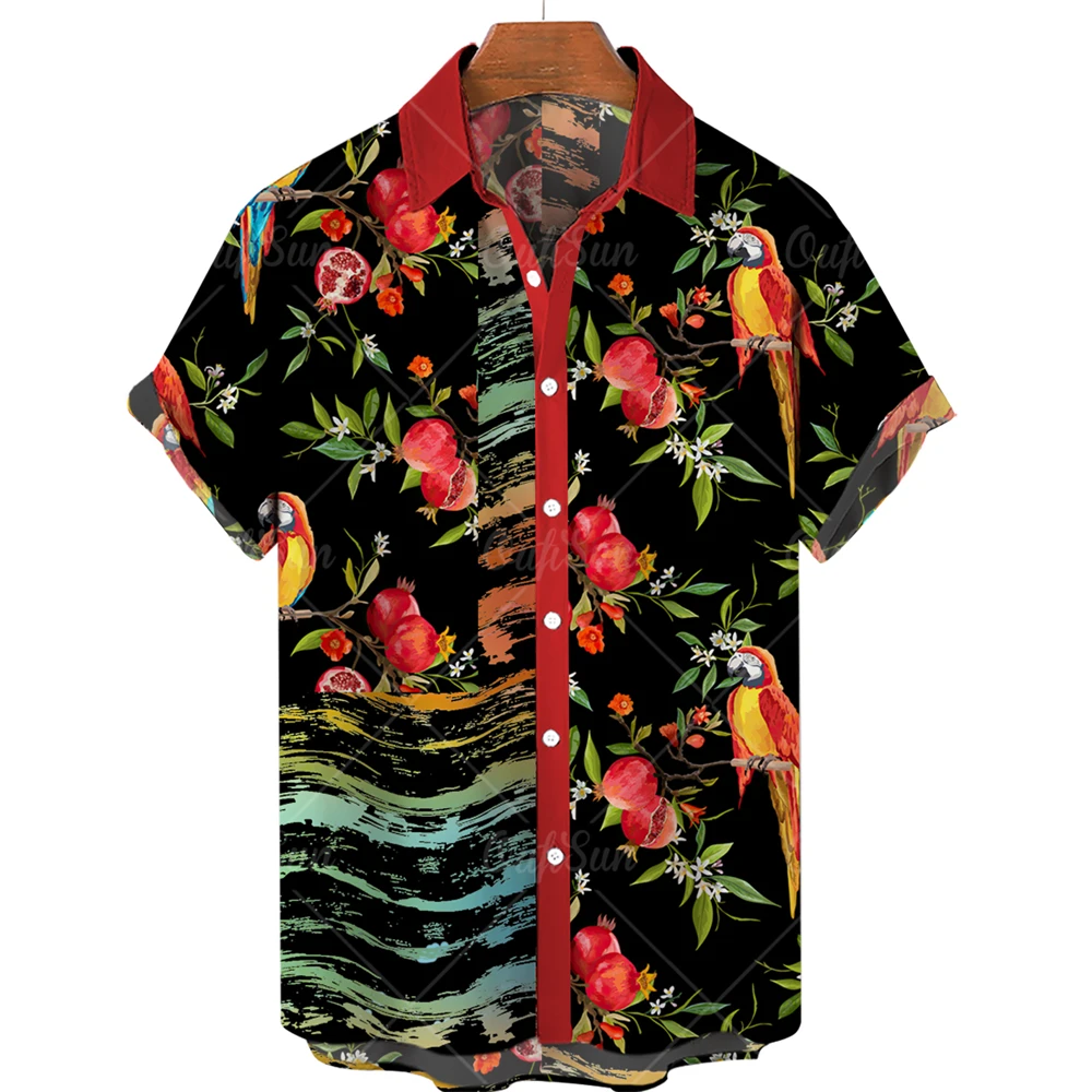 

New Fashion Print Pattern Designer Men's Shirts Unisex Summer Sleeve Hawaiian 3D Casual Shorts