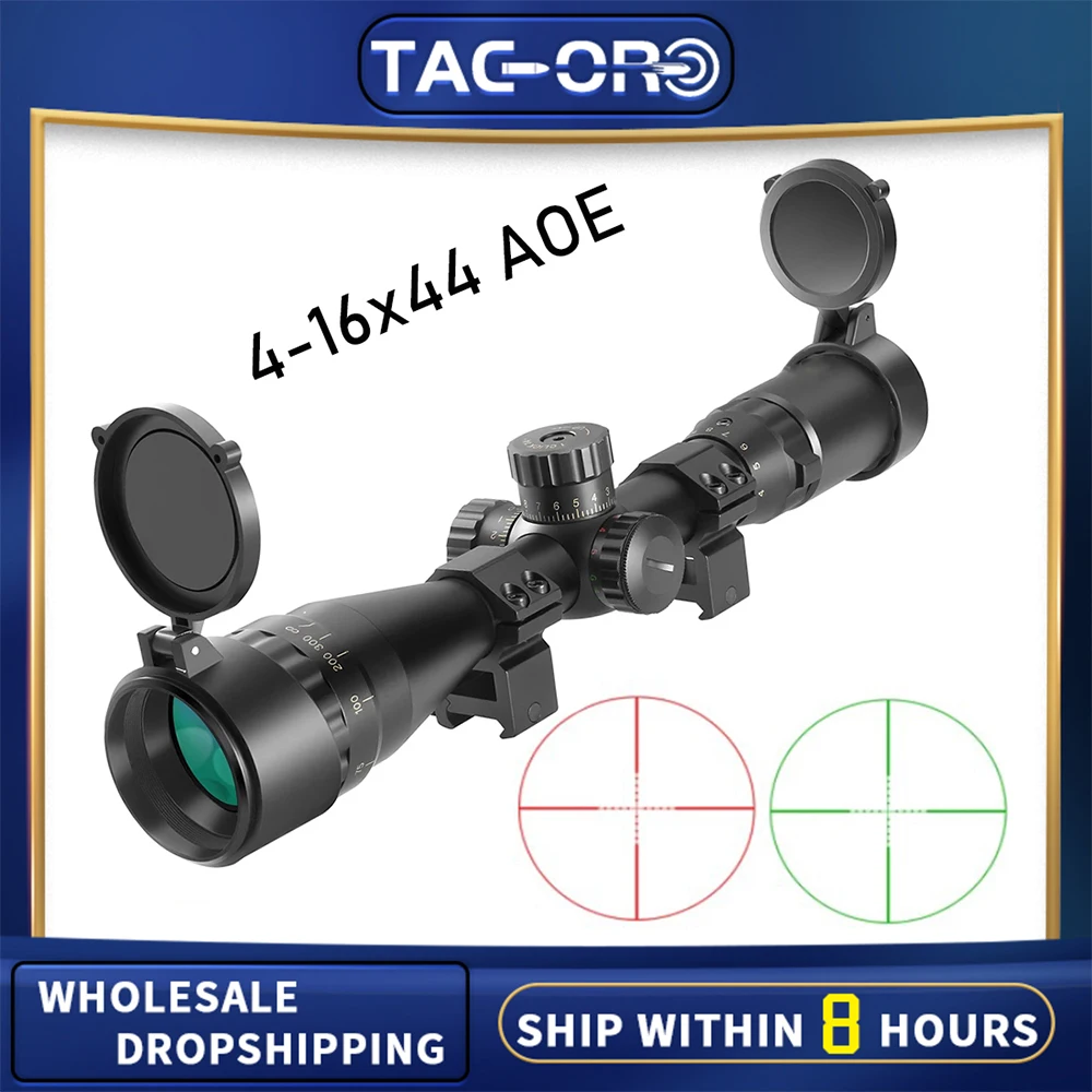 

Magorui 4-16x44 Green Red Illuminated Tactical Riflescope For Airsoft Air Gun Hunting Rifle Scopes Optic Sight