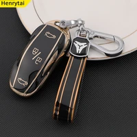 for tesla car key case smart remote key cover model 3 s x y tpu full surround shell accessories