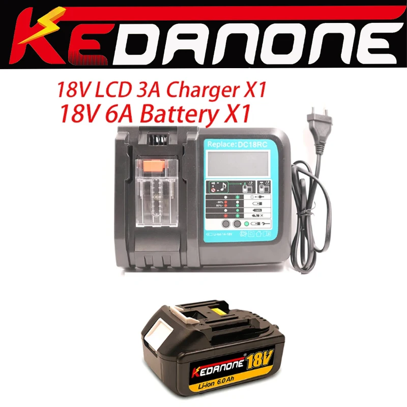 

Аккумуляторная литий-ионная батарея для Makita BL1830 BL1840 BL1850, 18 в, 8 Ач