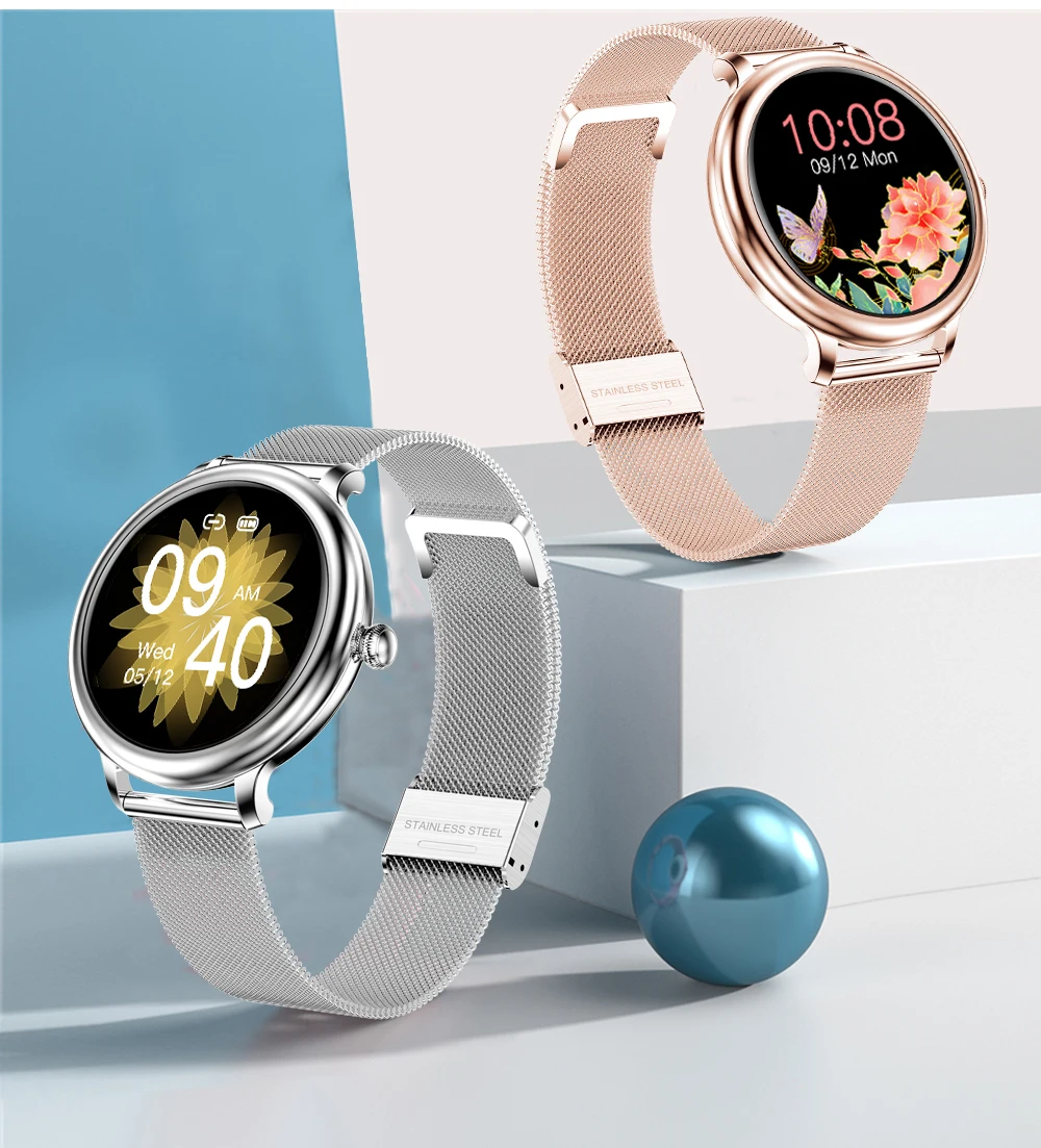 

Оригинальные Смарт-часы NY33 1,09in 240*240 с Bluetooth, обнаружением сна, пульсометром, артериальным давлением, оксиметром, женские Смарт-часы