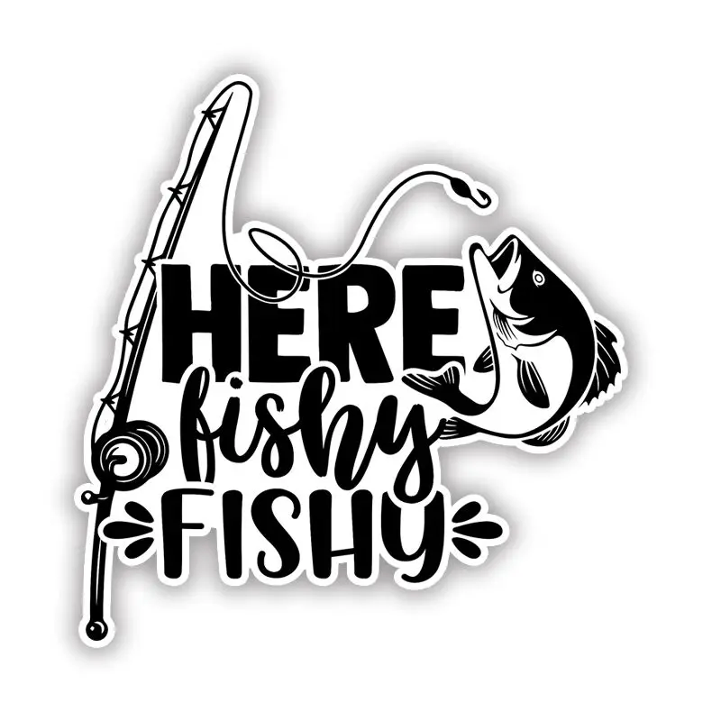 S52821 # здесь рыболовные забавные искусственные наклейки для мотоциклов