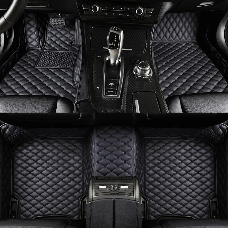 

Custom Leather Car Floor Mats For Skoda SUPERB Kodiaq OCTAVIA Rapid KAROQ Scala FABIA Scout Auto Carpets Covers Car Styling Cust