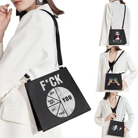 womens korean shoulder bag vitality color pattern printing series handbag messenger bag commuter bag ladies mobile phone bag