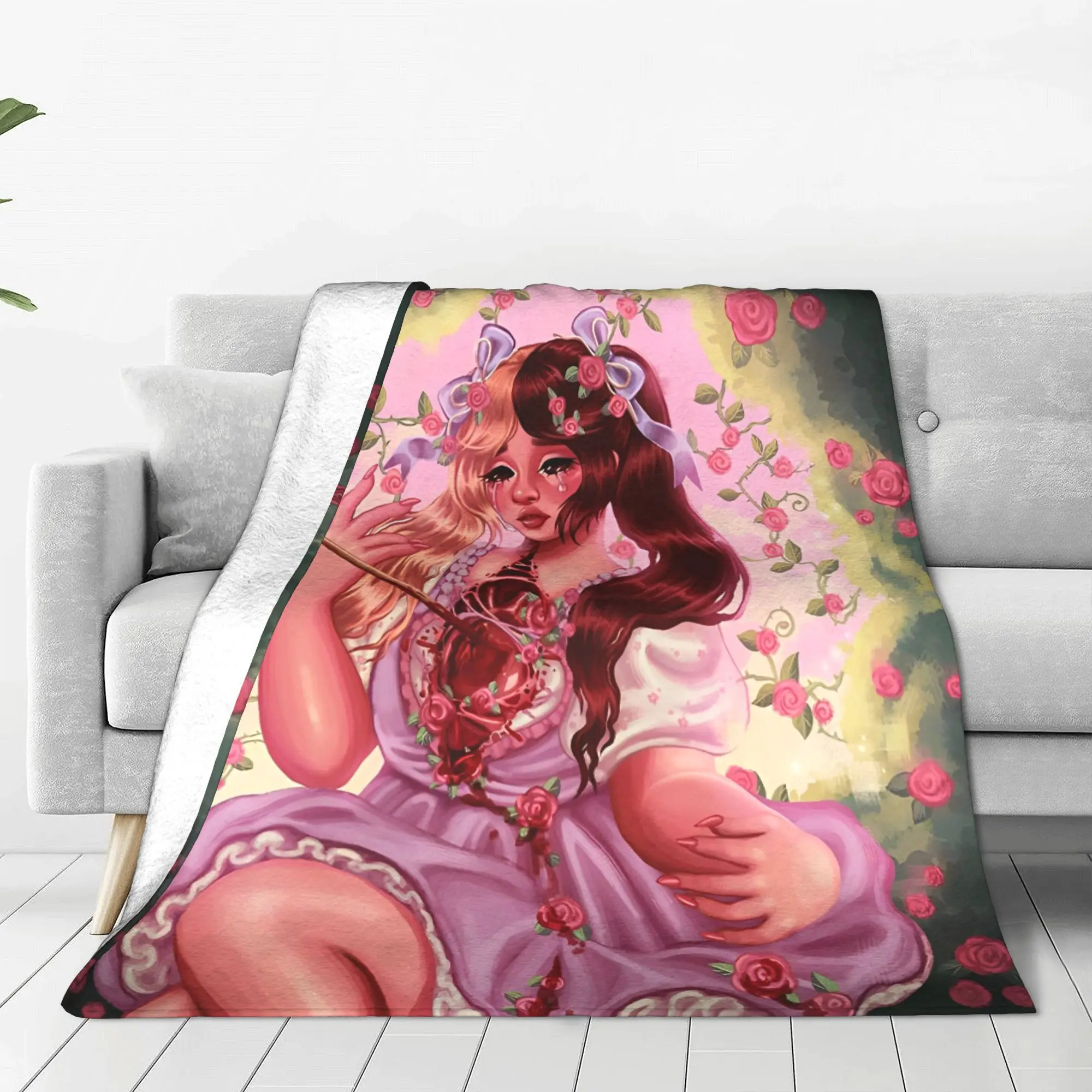 Мягкое фланелевое одеяло для дома кроватки мелини Мартинез