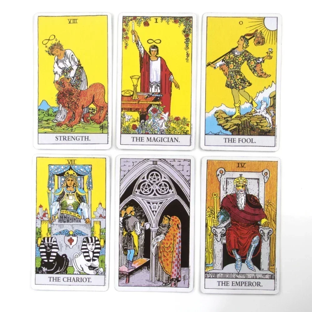 Игра для чтения карт Таро Джиммиту с карточками золотыми краями и бумажным