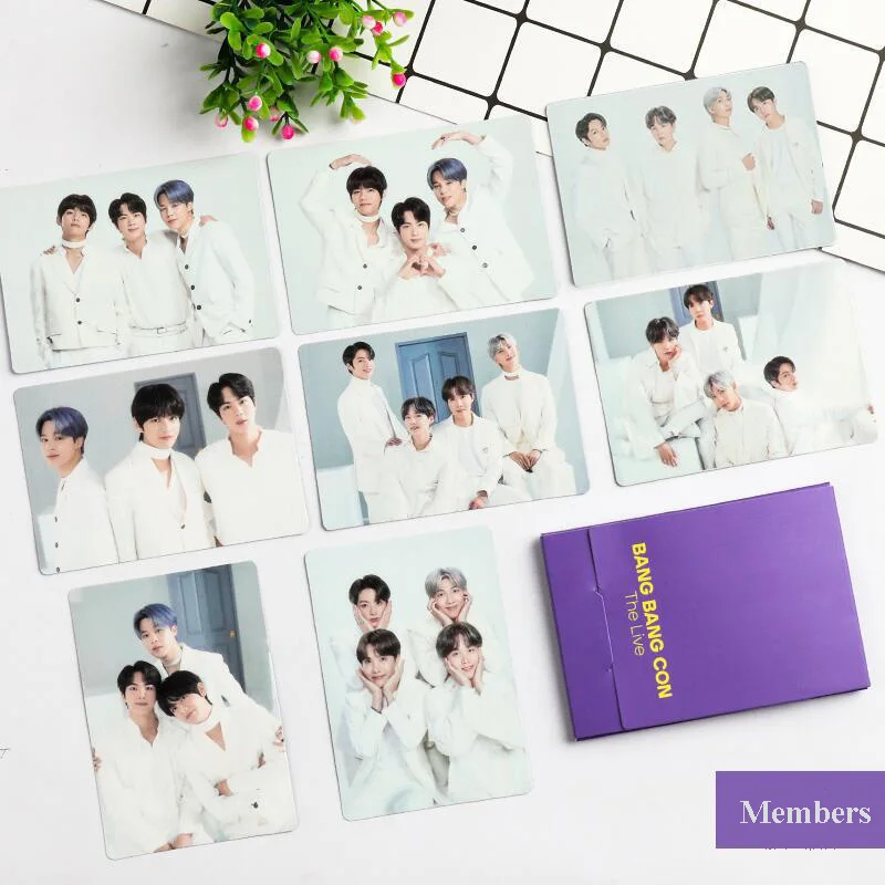 

New kpop Bangtan Boys BBC Same Photo Cards The Live Memebers LOMO Cards Premium Photos Clearly Photocards Pictures Free Ship