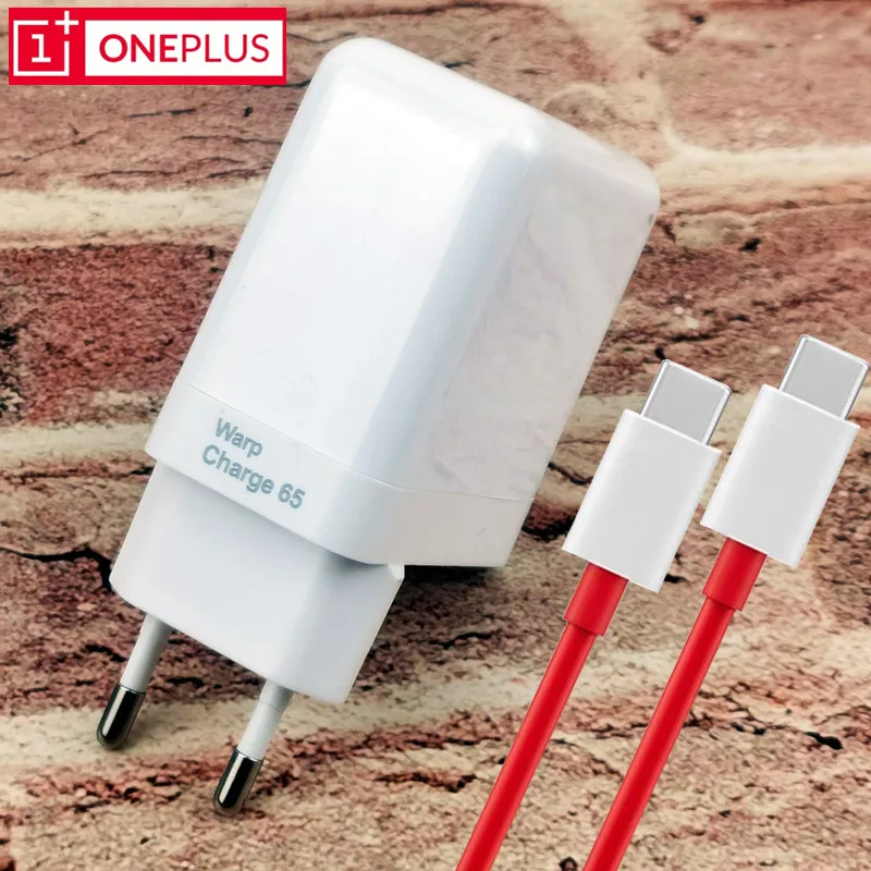 

Original 65W Warp Charge 65 Oneplus Fast Charger Adapter 6A Type C Cable For OnePlus 9rt 9 Pro 8 8t 9R Nord CE 2 Genuine Charger