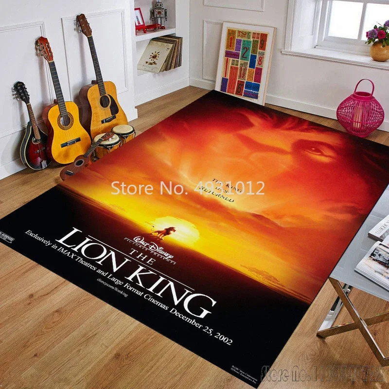 Ковер Disney Cute Simba Lion King Friends ковры 80x120 см декор для ванной комнаты детский напольный