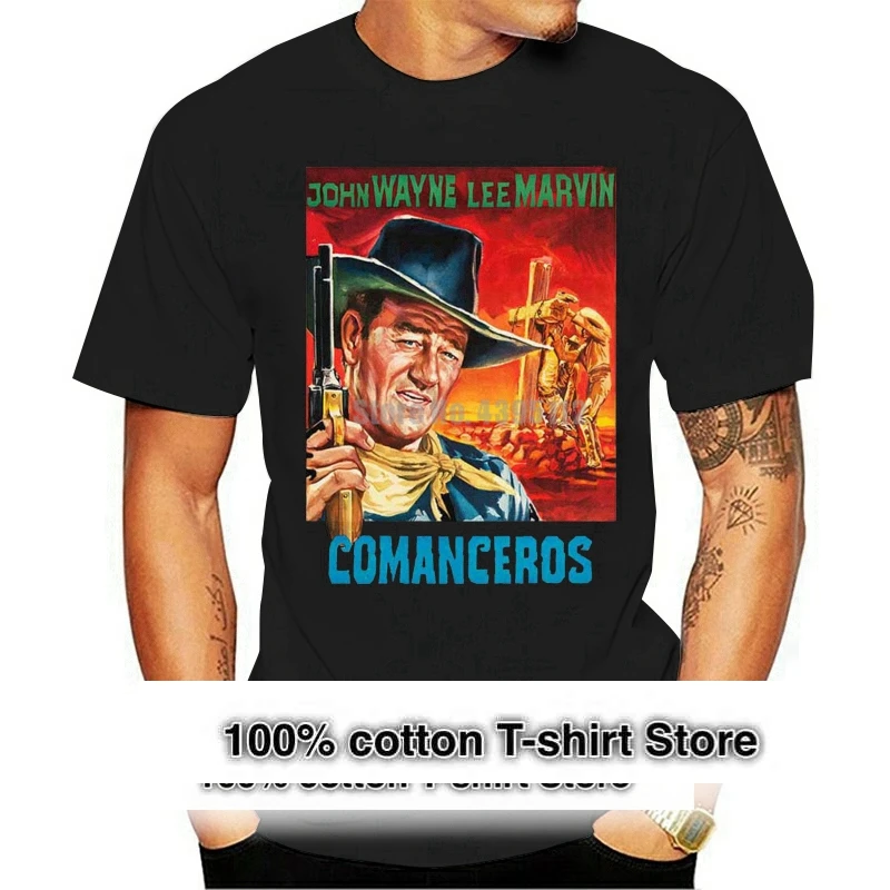 

CoWomenceros Джон Уэйн ли Марвин из фильма Женская забавная Футболка женская уличная одежда футболка модные футболки с коротким рукавом 2021