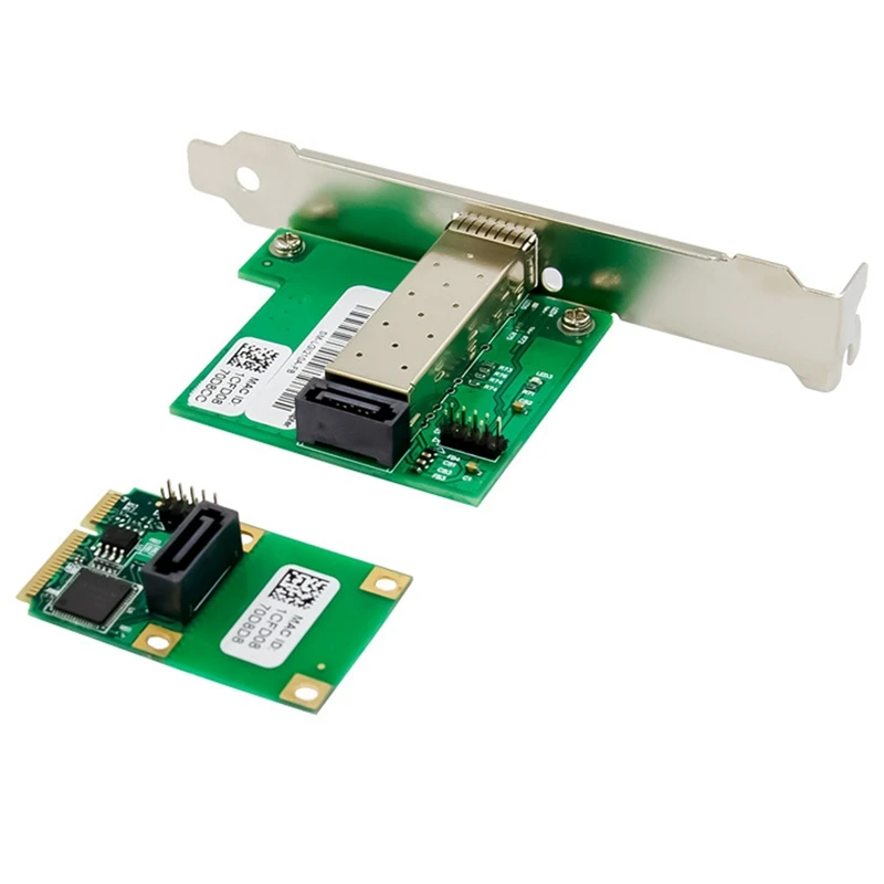 WGI210AS Мини PCIE Сетевая карта Гигабитная однопортовая серверная сетевая SFP I210-F1