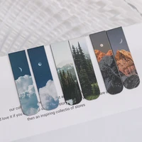 2pcspack magnetic bookmark painting bookmark book accessories thence collect book korean stationery for reading studying gifts
