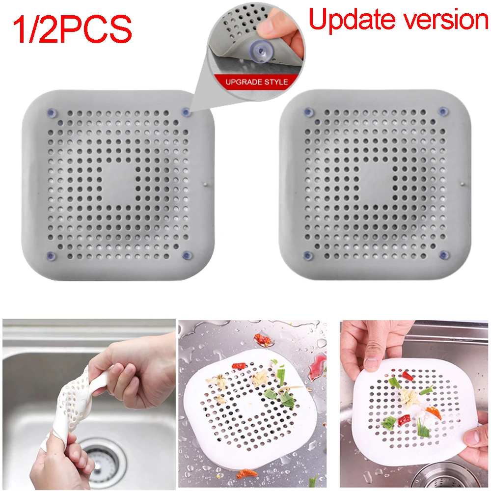 

Hair Filter Sink Anti-blocking Strainer Bathtub Shower Floor Drain Stopper Silicone Kitchen Deodorant Plug Bathroom Accessories