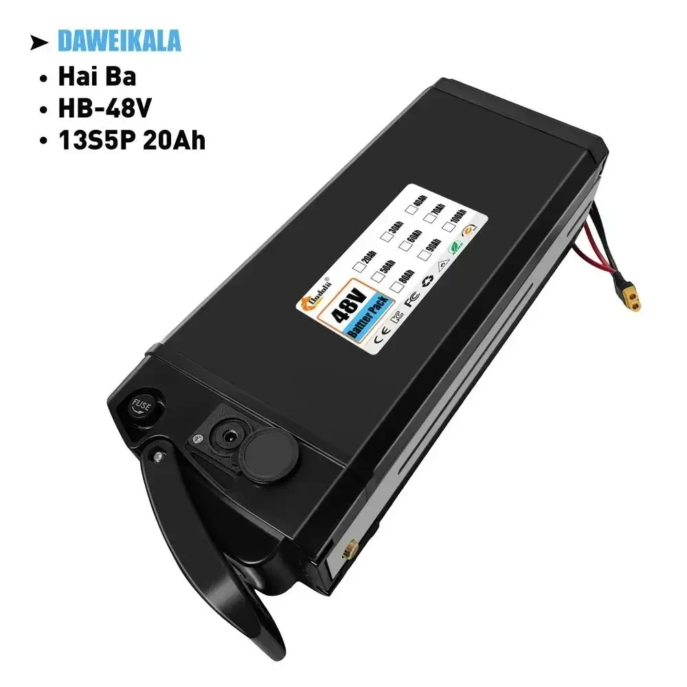 Литиевый аккумулятор Haiba 48V 20Ah для электровелосипеда DAWEIKALA