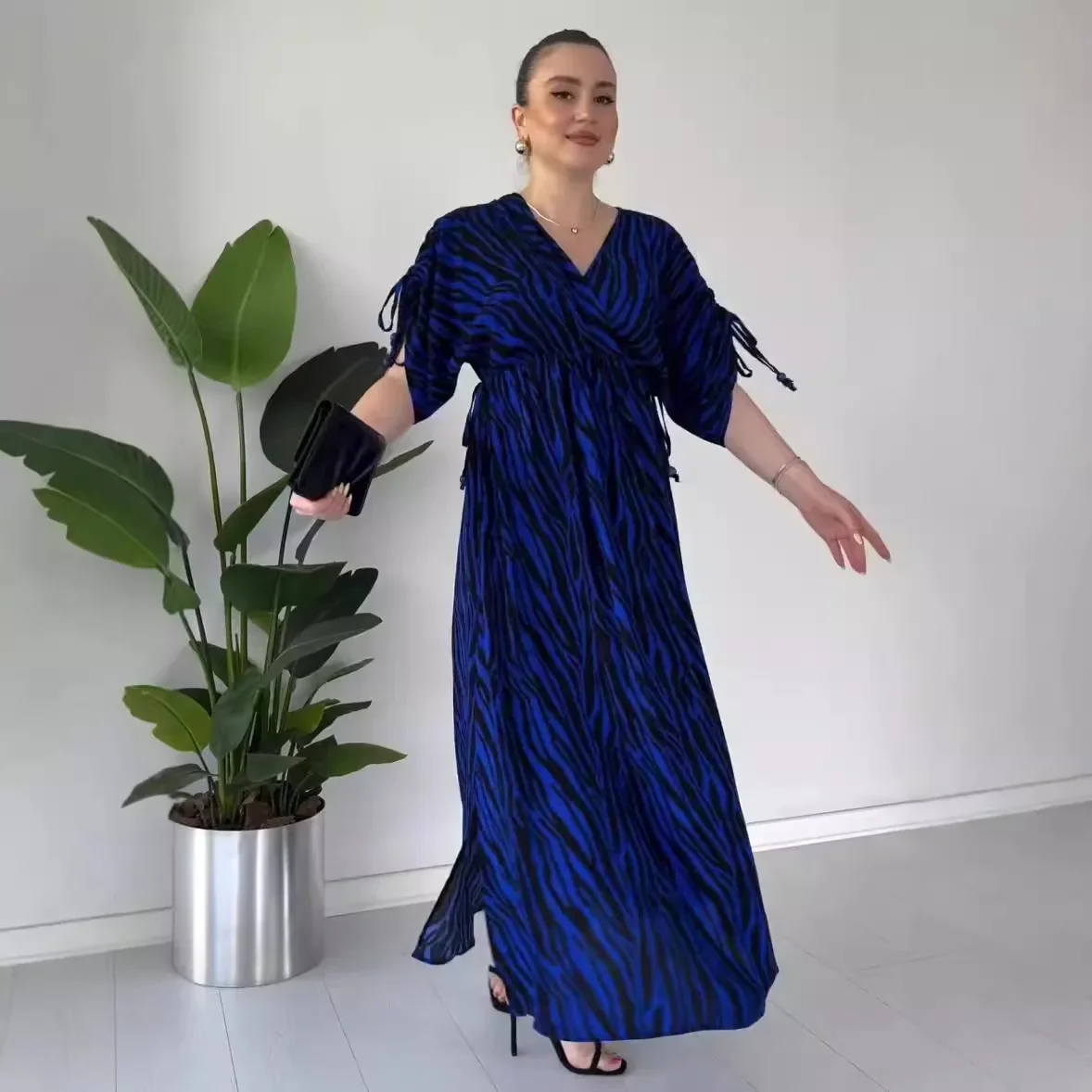 Модное трансграничное платье 555 Модные струящиеся модные платья для женщин