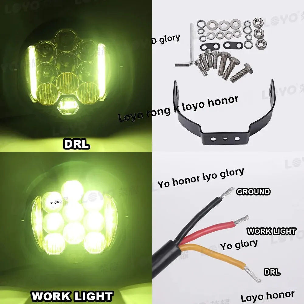 9-дюймовый 120 Вт двухсторонний светящийся рабочий фонарь для модификации