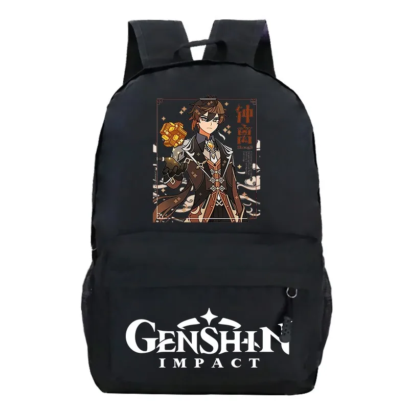 

Genshin Impact school Backpack Kids School Bag Students back pack Teens Daily Rucksack Boys Girls Travel Bag Mochila school gift