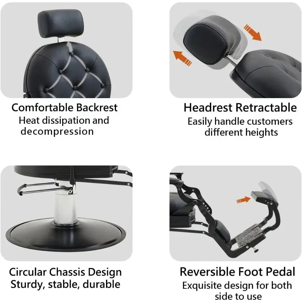 Парикмахерское кресло сверхмощное 700 фунтов для парикмахера-стилиста