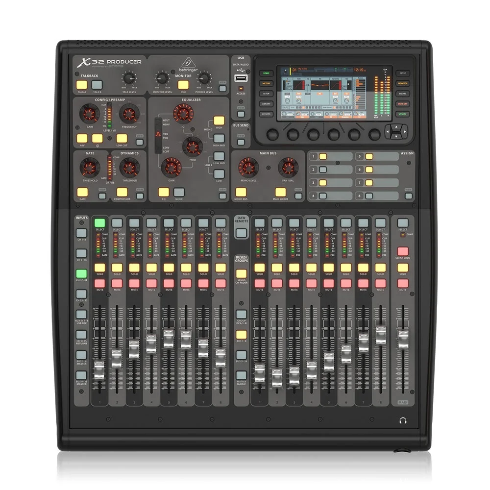 Музыкальный миксер Behringer X32 16 XLR микрофон/линейные входы аудиооборудование