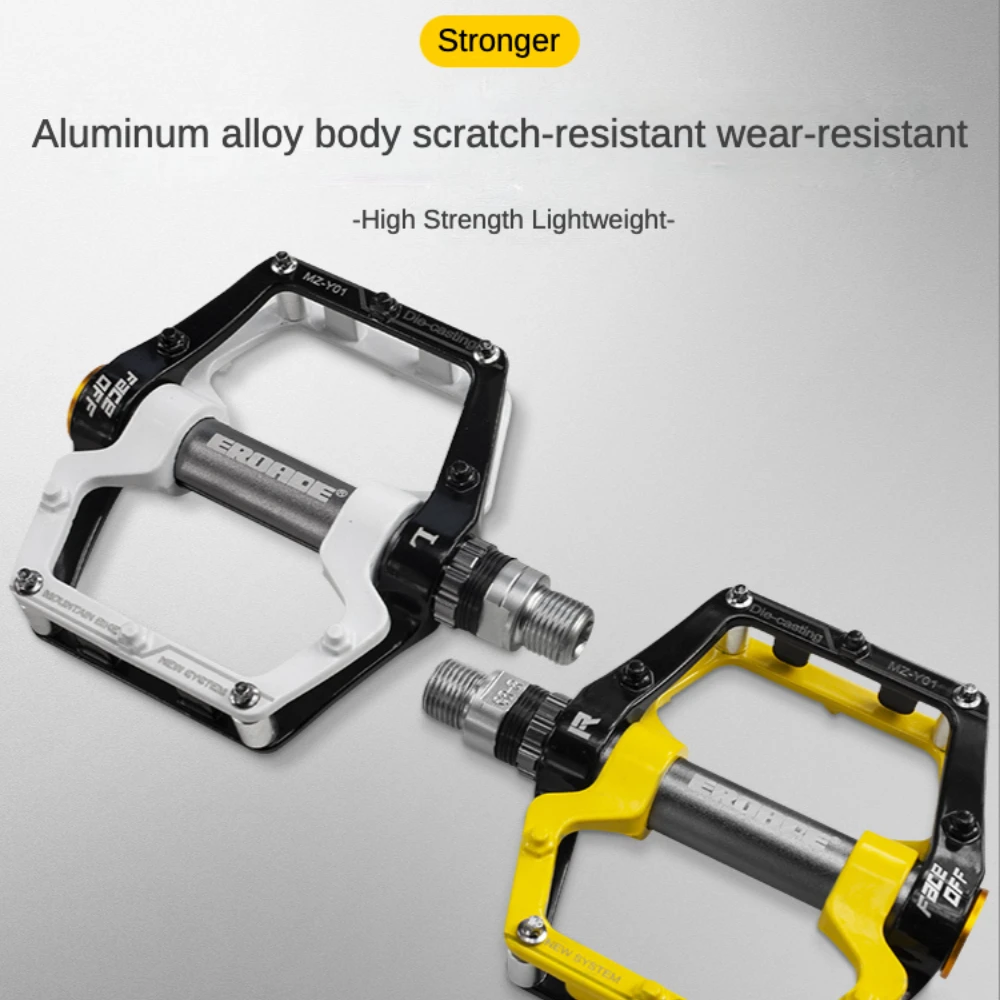 

Eroade Bike Pedals Mountain Bike Peilin Pedal Racing Bicycle Accessories Aluminum Alloy Pedal Shaft