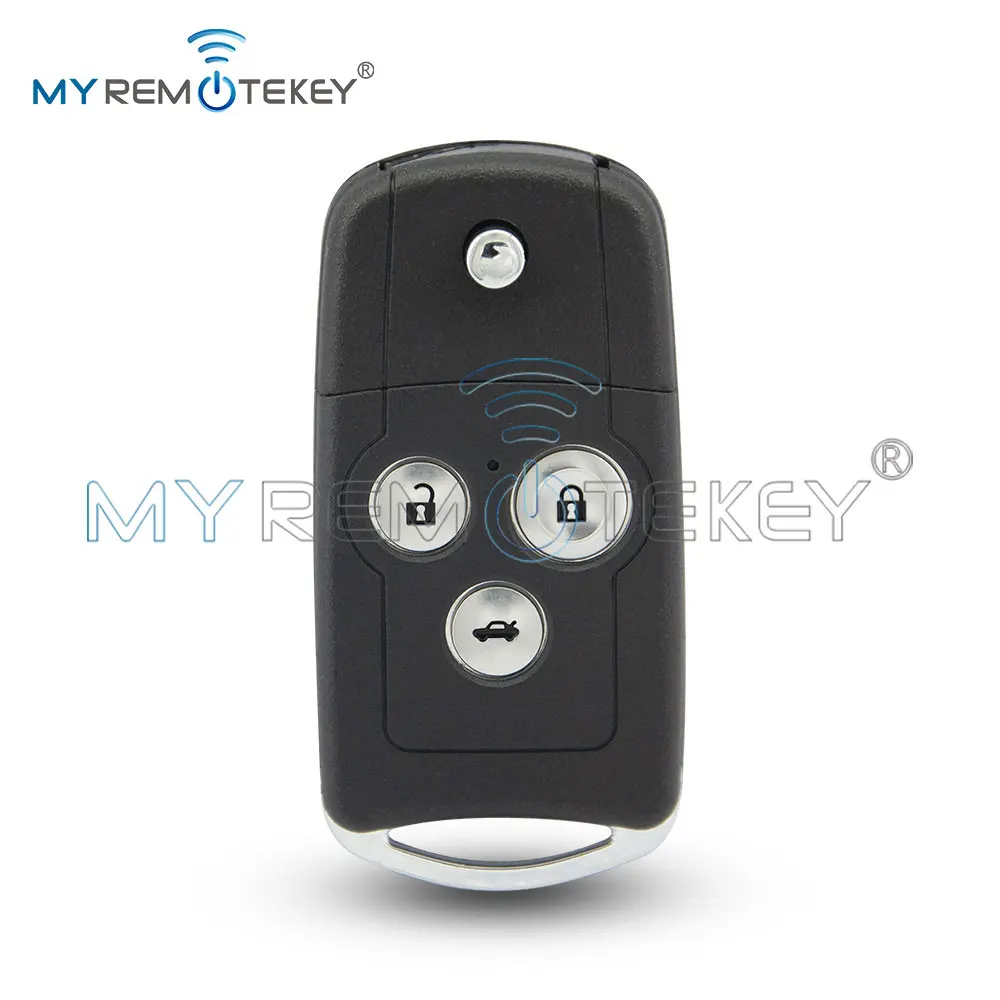 

MYREMOTEKEY флип-брелок с дистанционным управлением, 2/3/4 кнопки MLBHLIK-1T для Honda Acura Civic Accord Jazz CRV HRV, чехол для ключа, корпус
