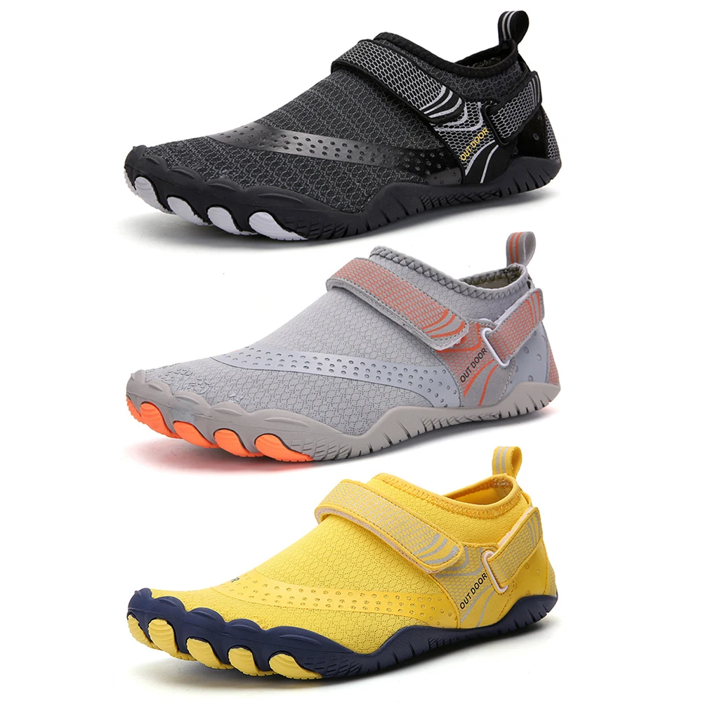 

Men Women Water Barefoot Shoes Swimming Soft Beach Sneakers Sandals Upstream Aqua Plus Size Anti-slip Diving Flat Sneakers
