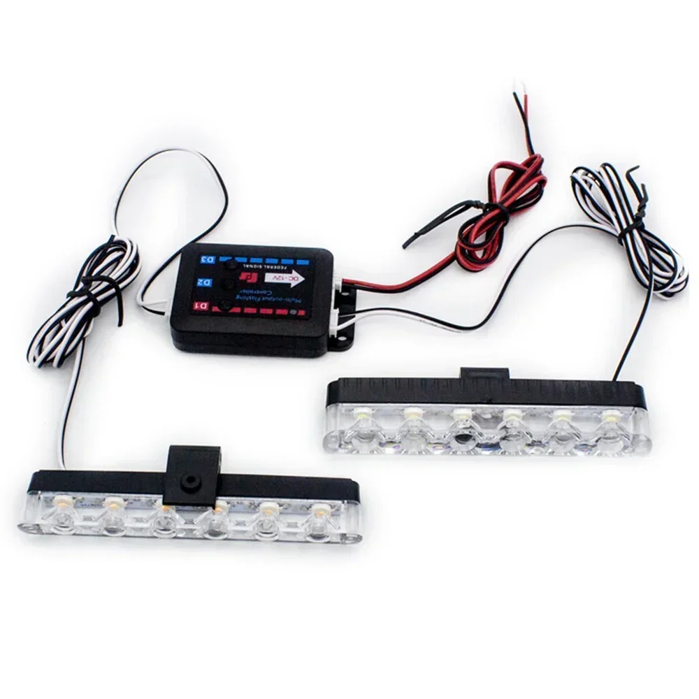 Сигнальная лампа на решетке автомобиля 6 светодиодов мигающие сигнальные огни