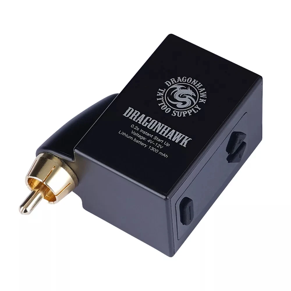 Dragonhawk LCD Mini Wireless Battery Power for Tattoo Pen Makeup Machine DC RCA Cord Tattoo Power Supplies
