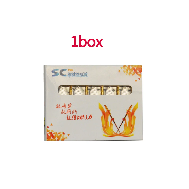 

6Pcs/Box COXO Dental Nickel Titanium Heat Activation Root Canal File Endodontic Rotary Files High Strength Dental Tools