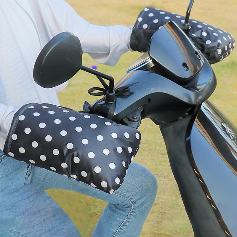 

1 пара ветрозащитные непромокаемые зимние теплые защитные перчатки для руля Руля Мотоцикла скутера велосипеда