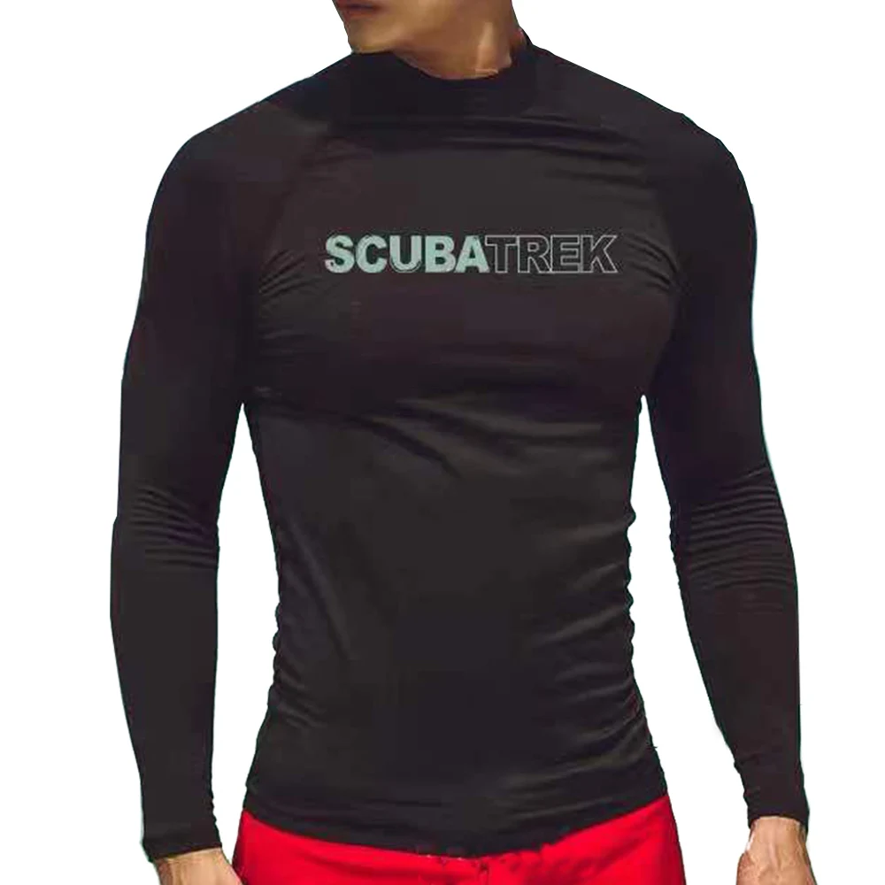 Мужская плавательная футболка купальник пляжная одежда с защитой от УФ-лучей для