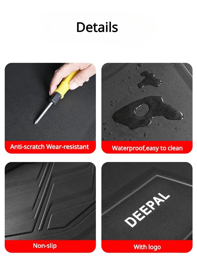 Черные автомобильные коврики для багажника Changan Deepal SL03 2022 2023 водонепроницаемые