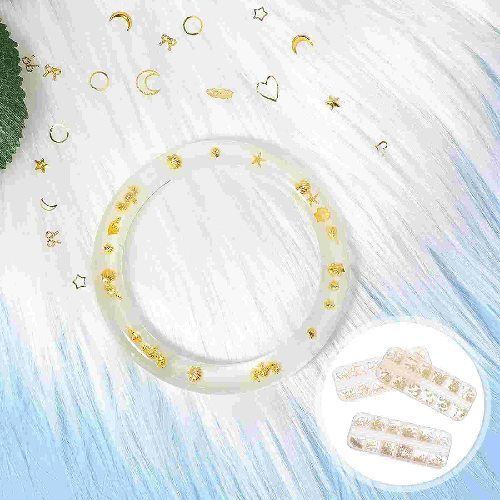 

Resin Epoxy Charms Filling Fillers Filler Accessories Charm Alloysupplies Crafts Mini Star Moon Jewelry Kitdiy Nailbulk Open