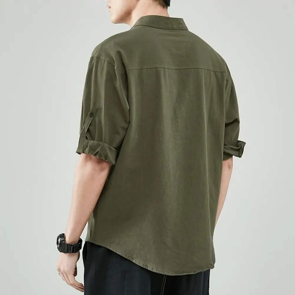 

Рубашка Мужская дышащая, однобортная быстросохнущая сорочка, модные брюки, весна-лето