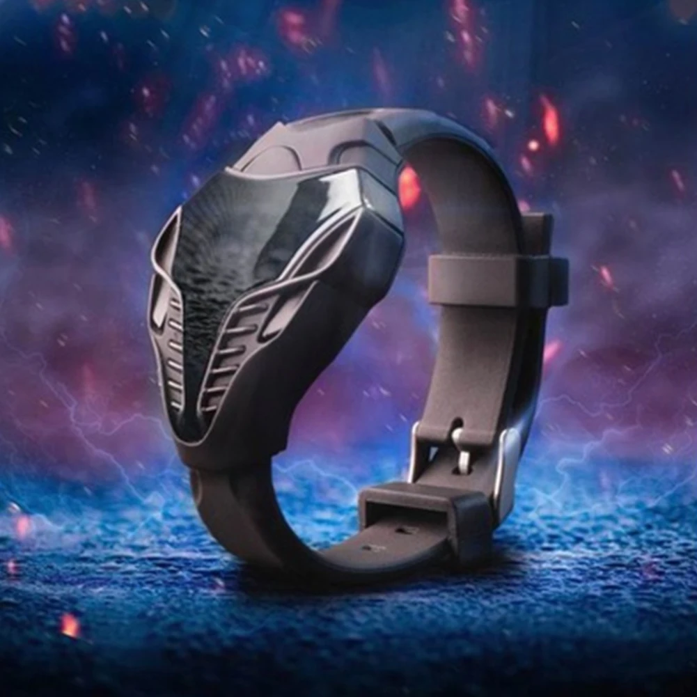 

Men Digital Display LED Screen Black Silicone Students Children Portable Triangle Dial Outdoor Accessories Sport Watch