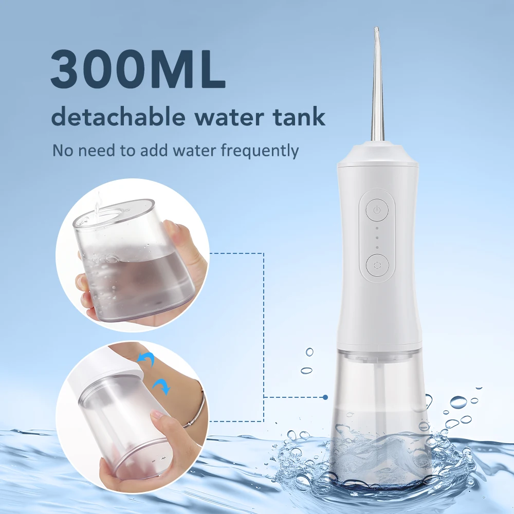 Портативная ирригатор для воды зубная нить зубочистки 3 режима 360 °