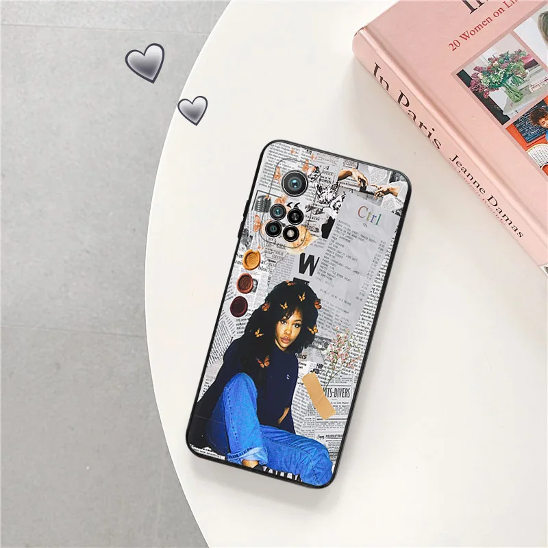 Phone Case For Redmi 10C 10A Note 11 Pro 10 10s 11s SZA Solana Imani Rowe Xiaomi 10t 11t Lite Note10 Black Soft Protective Cover
