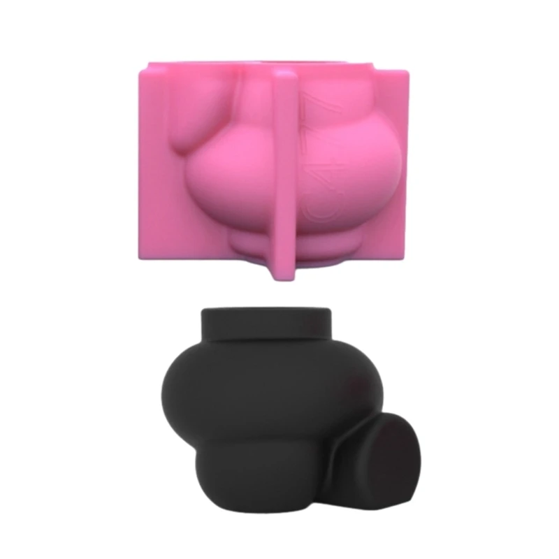 

Уникальная абстрактная художественная ваза, силиконовая форма, простой держатель для ручек для макияжа, смоляная форма 124A