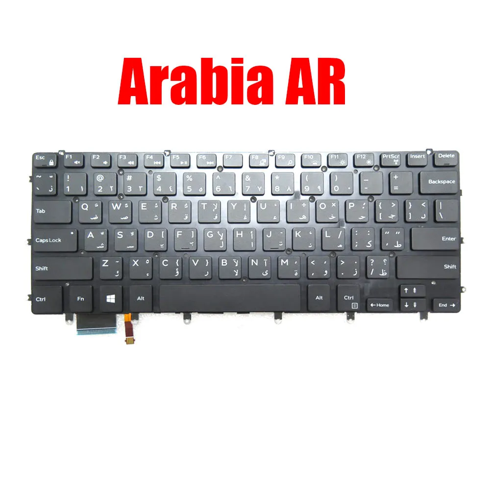 Клавиатура с подсветкой для ноутбука DELL XPS 15 7590 9550 9560 9570 Inspiron 7568 2 в 1 7558 Канада