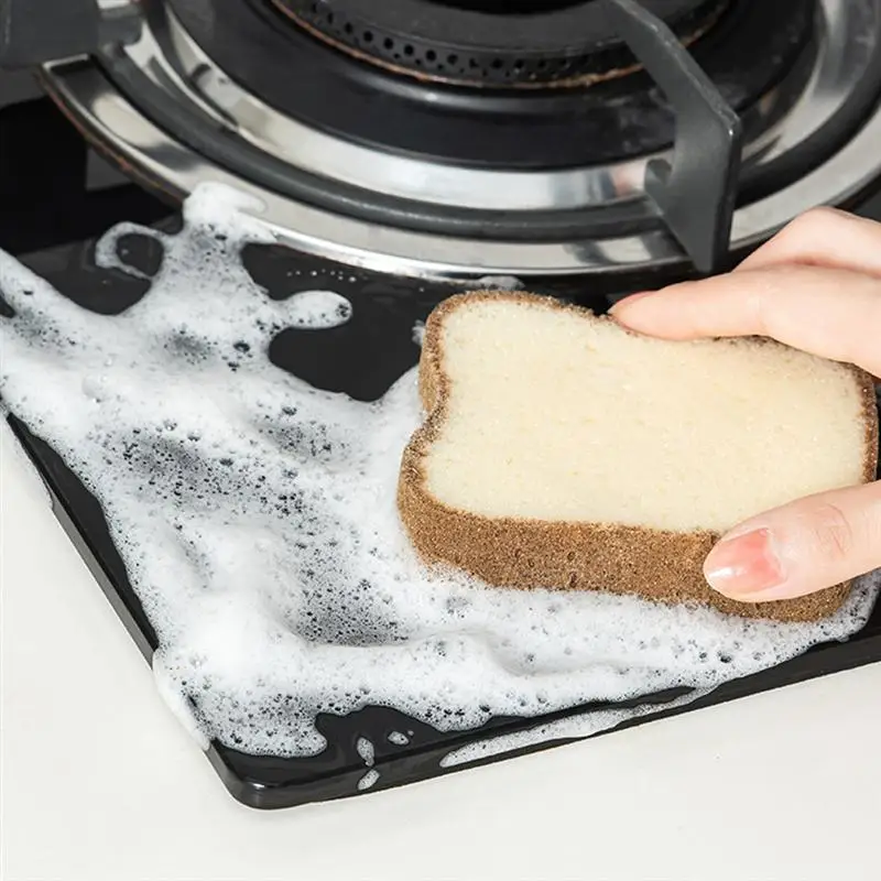 

6Pcs Sponge Eraser Carborundum Removing Rust Cleaning Brush Descaling Clean Rub for Cooktop Pot Kitchen Sponge