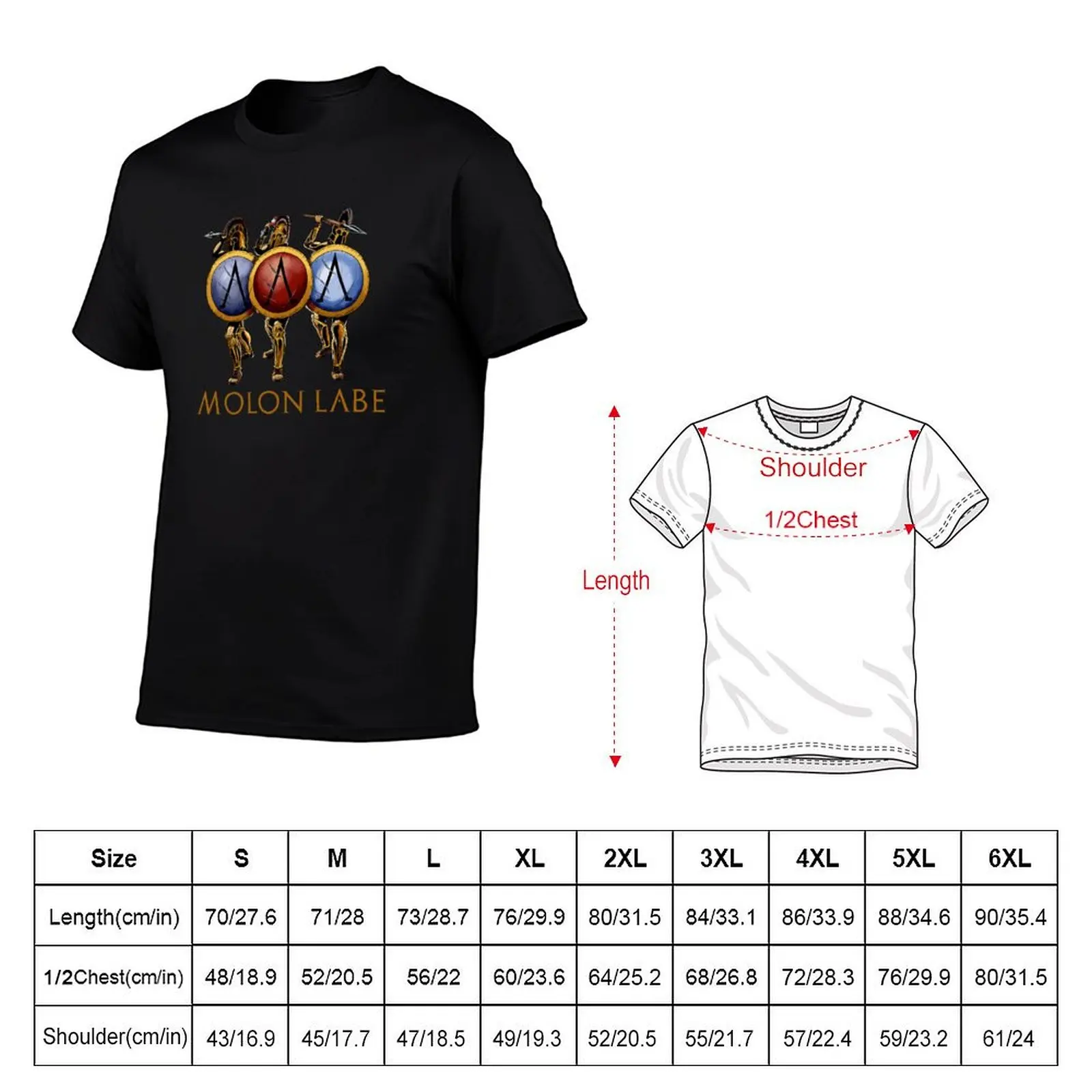 Футболка Molon Labe - Battle Of Thermopylae - Sparta, повседневная однотонная рубашка с короткими рукавами (art.: 3920d8bf8b4e2) - 3920d8bf8b4e2