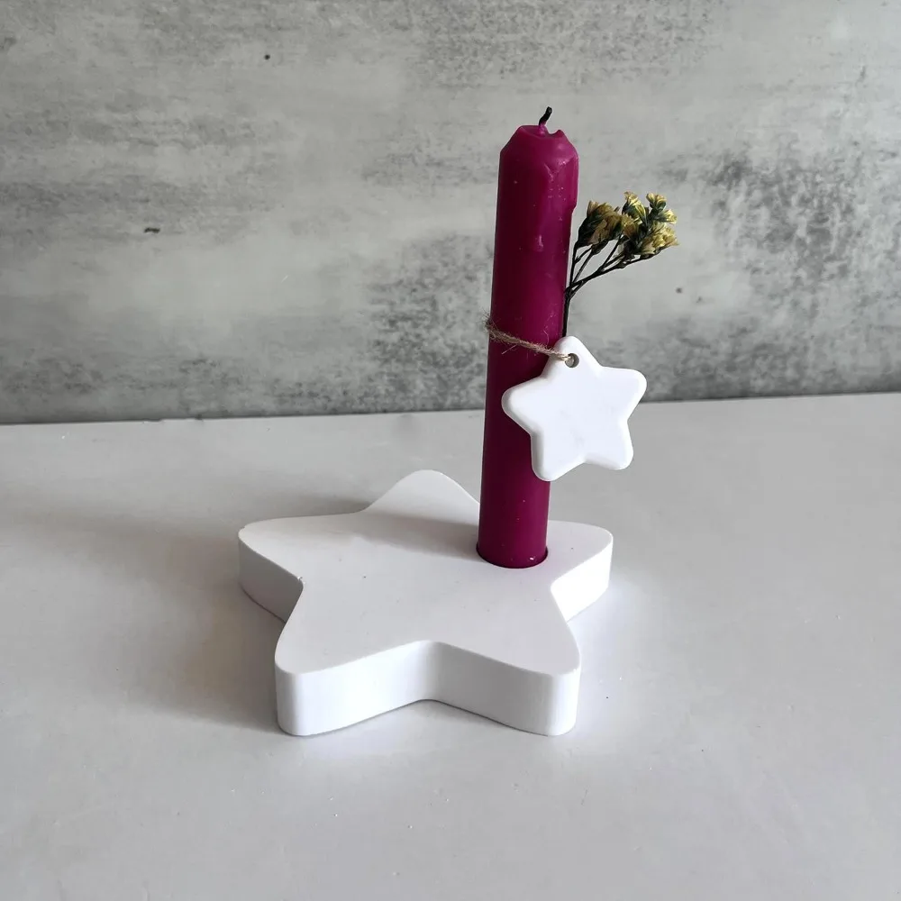 Силиконовая форма для подсвечника звезда