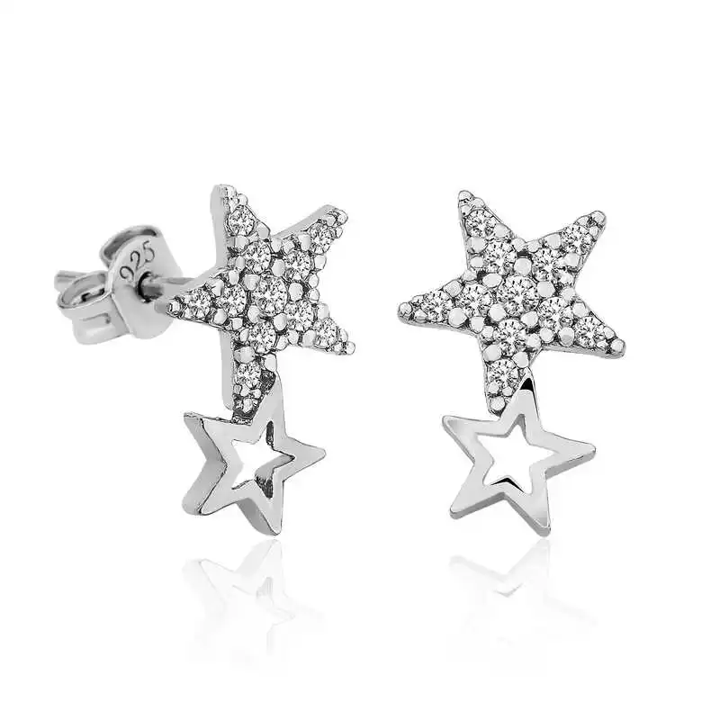 

Silverlina Silver Star Drift Womens Earrings