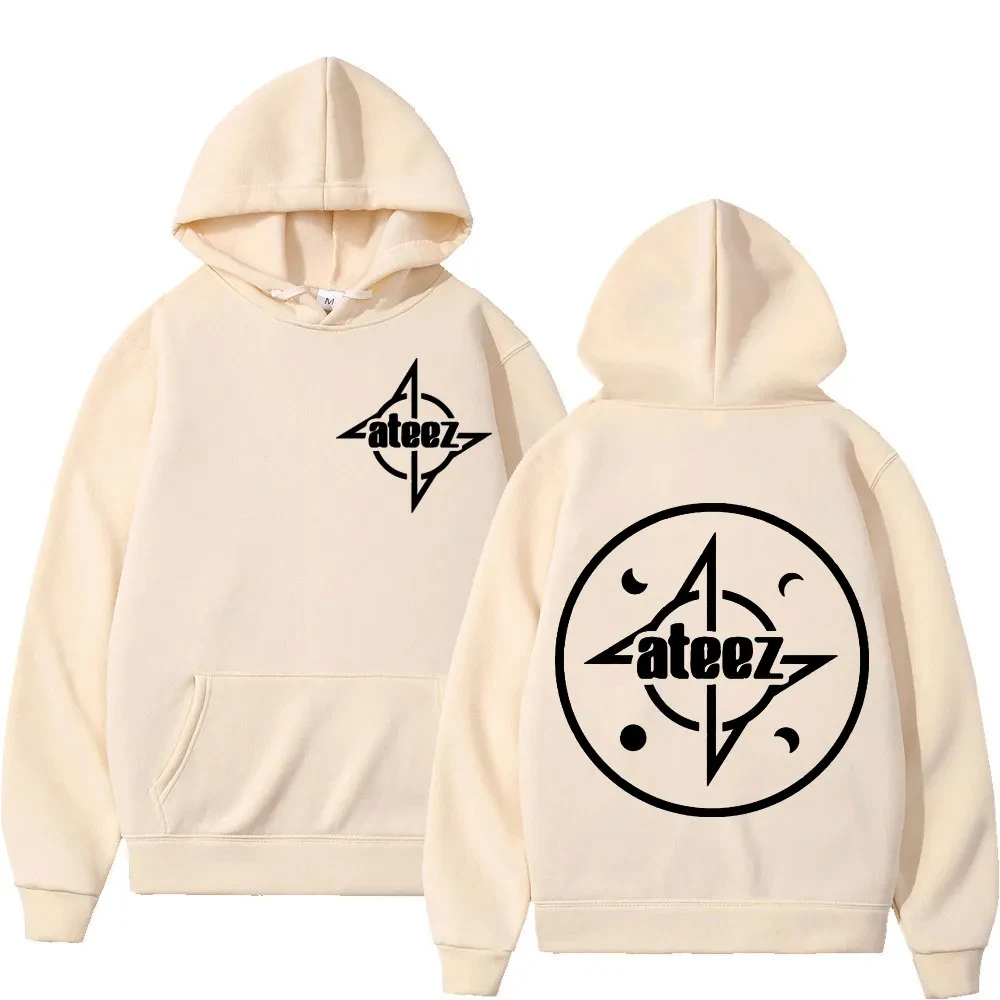 

Autumn Winter Men Hoodie Boy Band Ateez Print Pullover Hoody Woman Sweatshirts Oversized Unisex Streetwear Fashion y2k Clothing