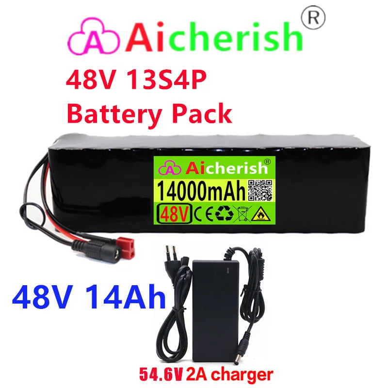 

18650 E-bike Battery 13S4P 48V 14AH Electric Bike For Lithium Ion Cells Pack Fit for E Bike Bafang Motor