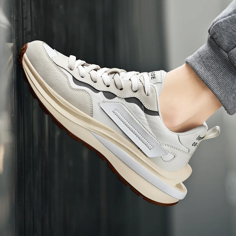 Xiaomi SALUDAS Luxury Casual Shoes Women Men's Leather Sneakers Platform Fashion Outdoor Walking Shoes Plus Size Couple Sneakers